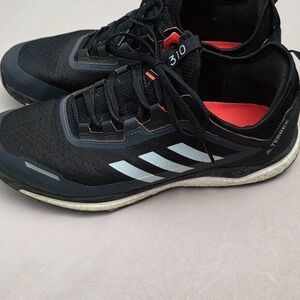 Adidas Terrex Agravic Flow Boost 310 Men's 10.5 Trail Running Shoes FW5119 Black